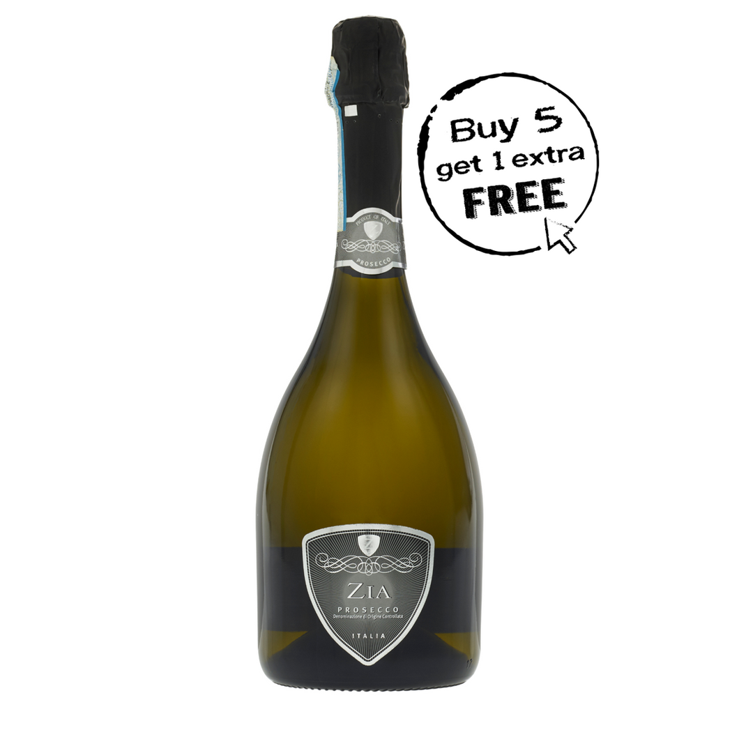 Prosecco - Casa Vinicola Caldirola - Zia Prosecco NV - Veneto, Italy £12.95 a bottle - Buy 5 Get 1 Extra Free